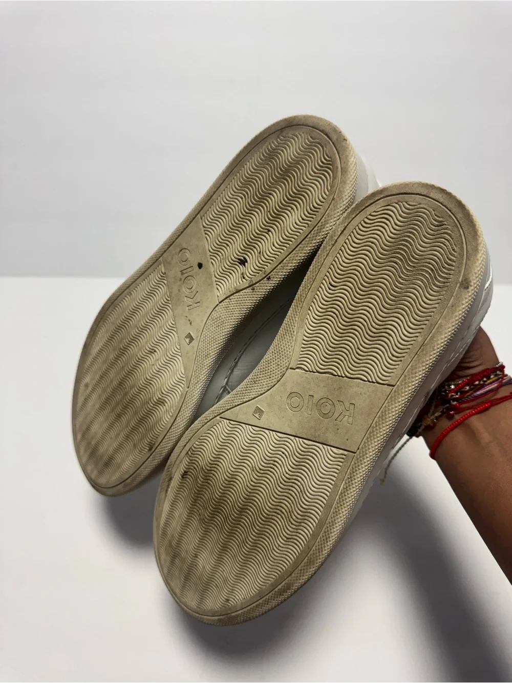 Koio Metro Low Top Court Sneakers Size 8 Leather